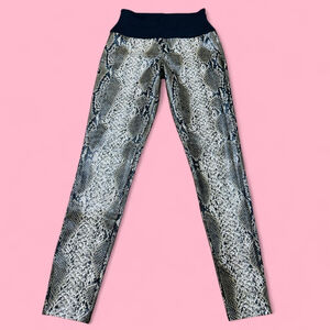 SPANX Snake Skin Print Shaping Leggings Clubwear Luxury Small